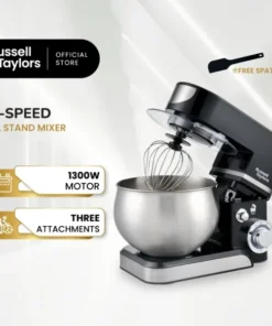 Russell Taylors 1300W 5L Stand Mixer S3 Cake Kitchen Blender